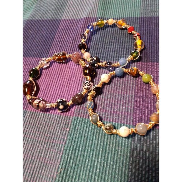Handmade Wire Wrapped Bracelets - Picture 4 of 4